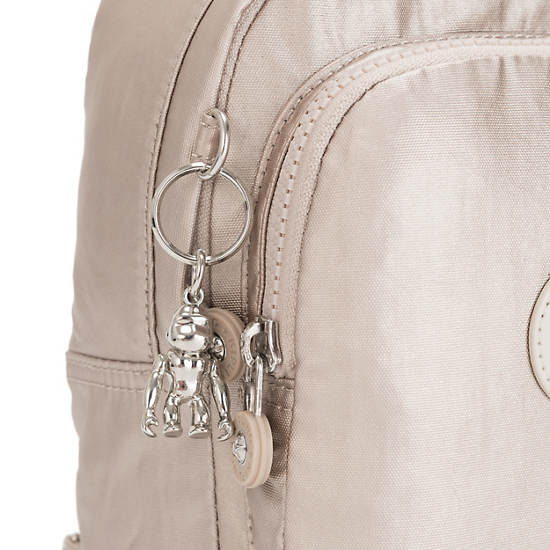 Kipling Delia Compact Metallic Convertible Backpacks Metallic Glow | AU 1558MQ